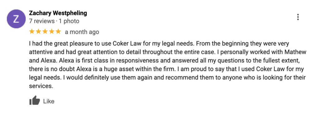 Our Jacksonville Personal Injury Law Firm Review