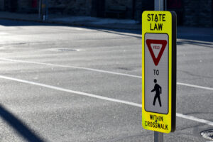 Pedestrian crosswalk - Coker Law Personal Injury Lawyers - Pedestrian accident lawyers in Jacksonville near me.